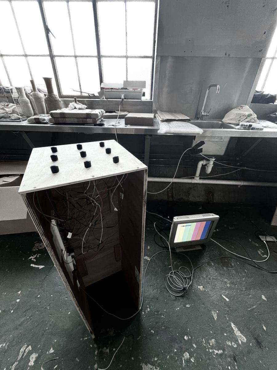 The Catalyst plinth in the London studio