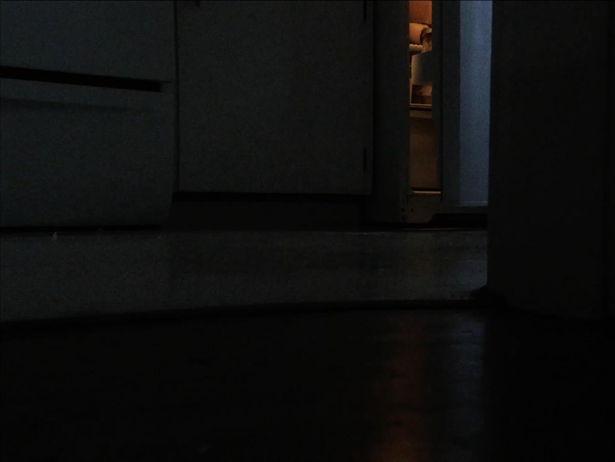 Frame from #nothinglastsforever: a dark hallway