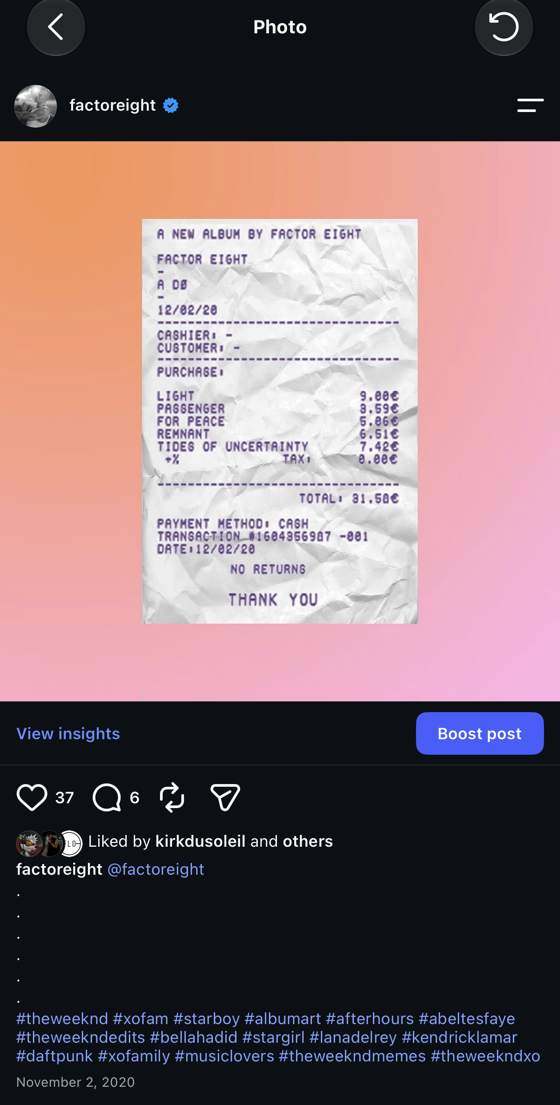 Surviving screenshot of a deleted post